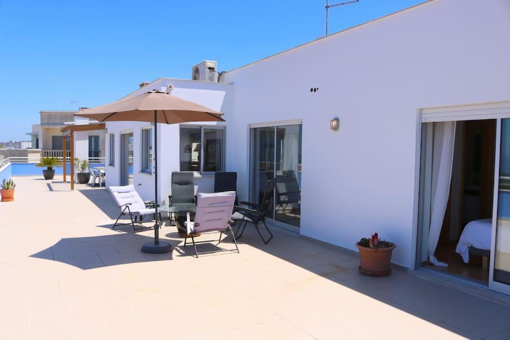 Sitio Penthouse - Big Terrace With Sea View & Bbq Villa Nazare Bagian luar foto