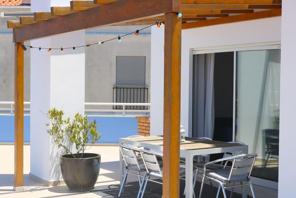 Sitio Penthouse - Big Terrace With Sea View & Bbq Villa Nazare Bagian luar foto