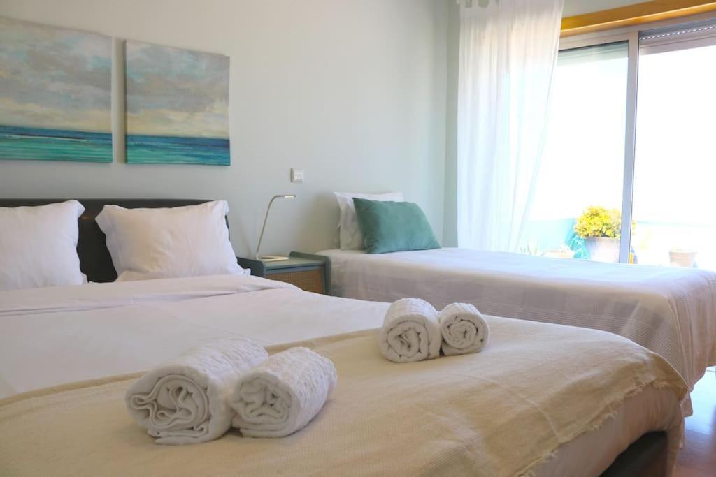 Sitio Penthouse - Big Terrace With Sea View & Bbq Villa Nazare Bagian luar foto